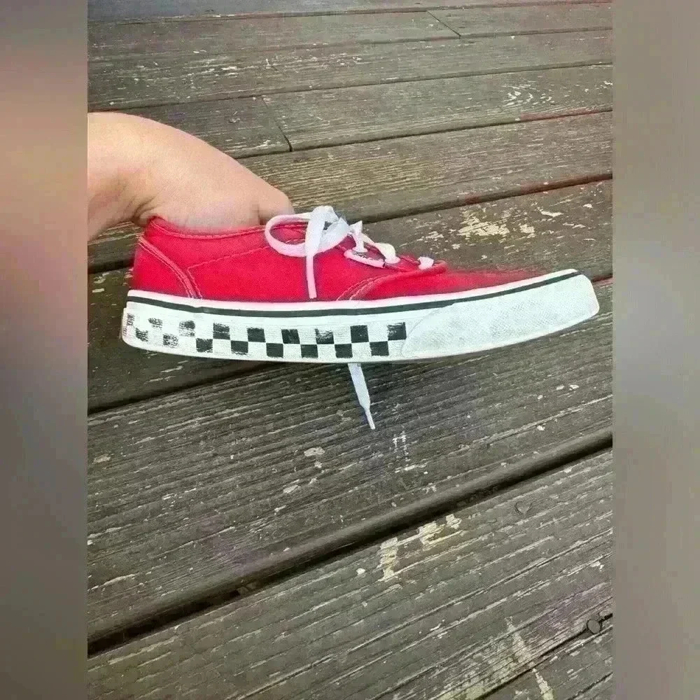 VANS, youth size 5, good condition, red sneakers